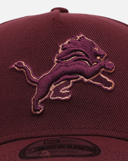 New Era Detroit Lions 'Penny' 9FORTY A-Frame Snapback Maroon