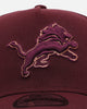 New Era Detroit Lions 'Penny' 9FORTY A-Frame Snapback Maroon