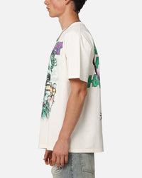 73Studio X DC Batman The Joker Rings Heavyweight T-Shirt Off White
