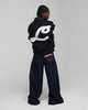 Loiter Frontier Varsity Jacket Black/Off White
