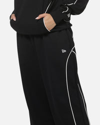 New Era Wide Leg Trackpants Black