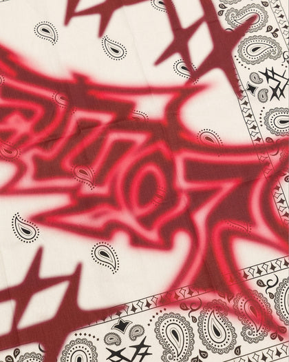 Loiter Spray Bandana White