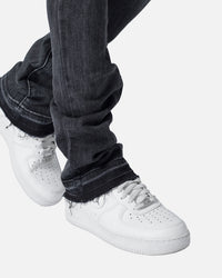 MNML X514 Skinny Stacked Denim Jeans Washed Black