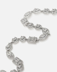 Saint Morta Iced Cluster Chain Iced White Gold