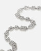 Saint Morta Iced Cluster Chain Iced White Gold