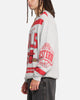 Mitchell & Ness Chicago Bulls Letterform Crewneck Grey Marle/Official Team Color
