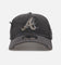New Era Atlanta Braves 'Patent Leather' 9FORTY A-Frame Strapback Washed Black