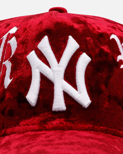 New Era New York Yankees 'Crushed Velvet Dreams' 9FORTY A-Frame Snapback Maroon