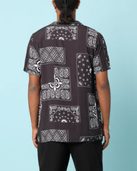 Carré Fragment Button Up Shirt Black