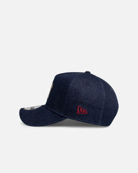 New Era New York Yankees 'Denim Leather Patch' 9FORTY A-Frame Snapback Denim