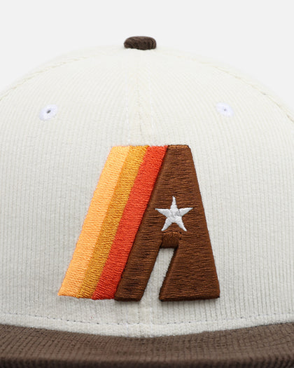 New Era Houston Astros '2-Tone Corduroy' 59FIFTY Fitted Chrome/Walnut