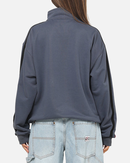 Carre Footie 1/4 Zip Crewneck Vintage Navy