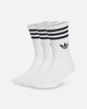 Adidas 3-Stripes Crew Socks 3 Pack White/Black