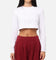 XXIII Women's Serene Long Sleeve Crop T-Shirt White