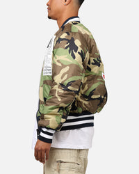 New Era X Alpha Series X MLB Boston Red Sox MA-1 Bomber Jacket Navy