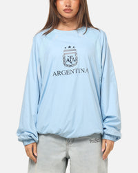Majestic Athletic Argentina Nylon Crewneck Argentina Blue
