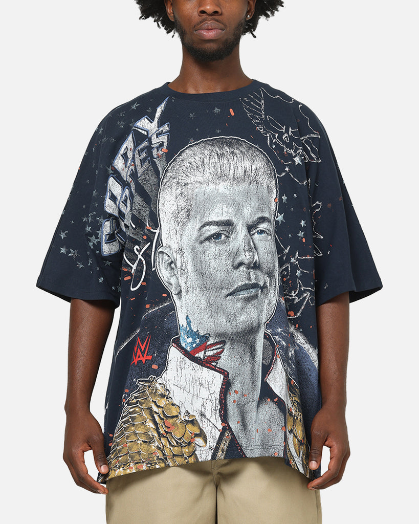 73Studio X WWE Cody Rhodes All Over Print T-Shirt Navy | Culture