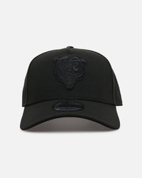 New Era Chicago Bears 'Black On Black' 9FORTY A-Frame Snapback Black/Black