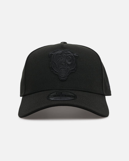 New Era Chicago Bears 'Black On Black' 9FORTY A-Frame Snapback Black/Black
