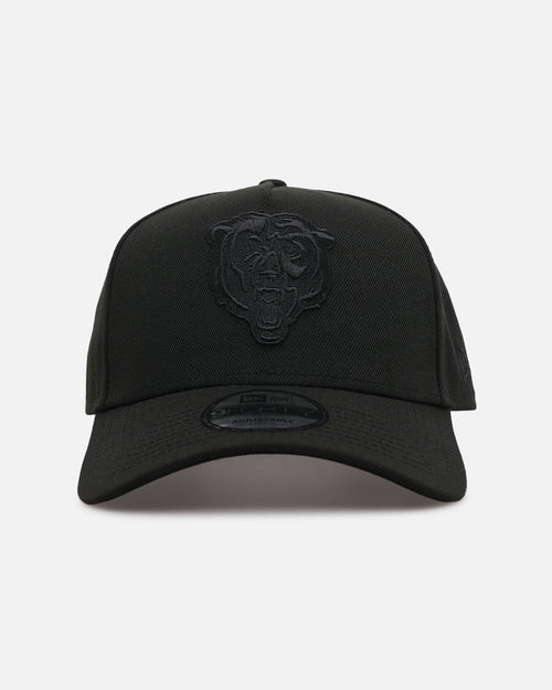 New Era Chicago Bears 'Black On Black' 9FORTY A-Frame Snapback Black/Black