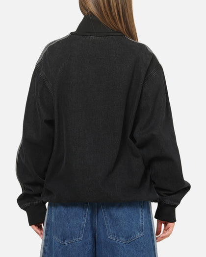Adidas Adicolor Denim Firebird Track Top Black Denim