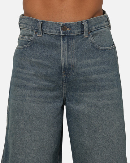 Dickies Denim 13" Loose Jean Shorts Khaki Tinted Blue