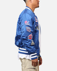 New Era X Alpha Series X NFL New York Giants MA-1 Bomber Jacket Royal/Red