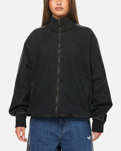 Adidas Adicolor Denim Firebird Track Top Black Denim