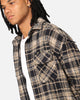 XXIII Distressed Flannel Jacket Navy/Cream