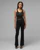 Loiter Women's Hybrid Scoop Neck Tank Charcoal