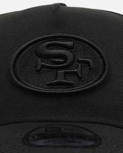 New Era San Francisco 49ers 'Black On Black' 9FORTY A-Frame Snapback Black/Black
