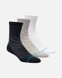 Stance Run Light Crew Socks 3 Pack Multi