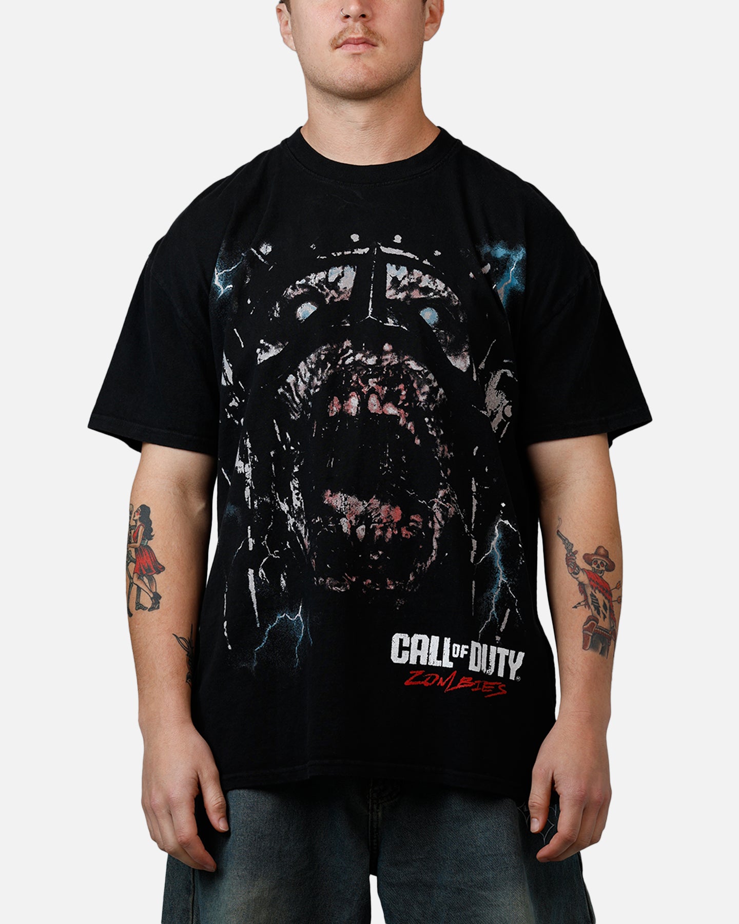 73 Studio X Call Of Duty WWII Tesla Zombies T-Shirt Black