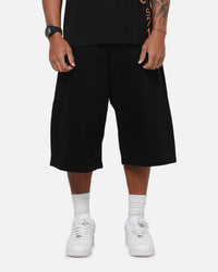 Ed Hardy Dragon Rhinestone Jorts Black