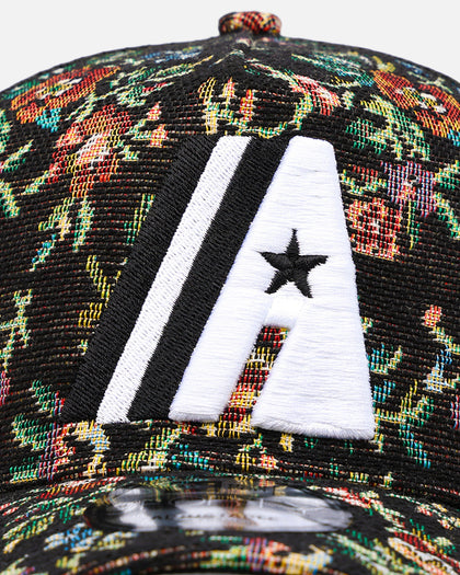 New Era Houston Astros 'Black Floral Tapestry' 9FORTY A-Frame Trucker Snapback Tapestry