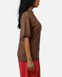 American Thrift Short Sleeve T-Shirt Washed Brown