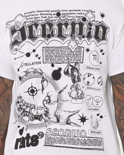 Rats Get Fat Scorpio T-Shirt White