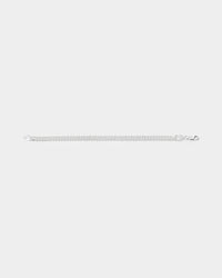 House Of Auric 6.4mm Double Curb Bracelet Sterling Silver