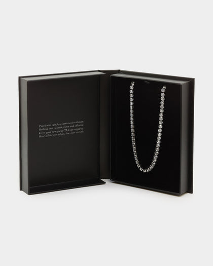 NXS 5mm Tennis Chain White Gold
