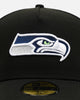 New Era Seattle Seahawks 'Black And Team Color' 59FIFITY Fitted Black/Official Team Color