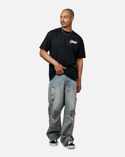Carre Pepe Heavyweight T-Shirt Black Acidwash