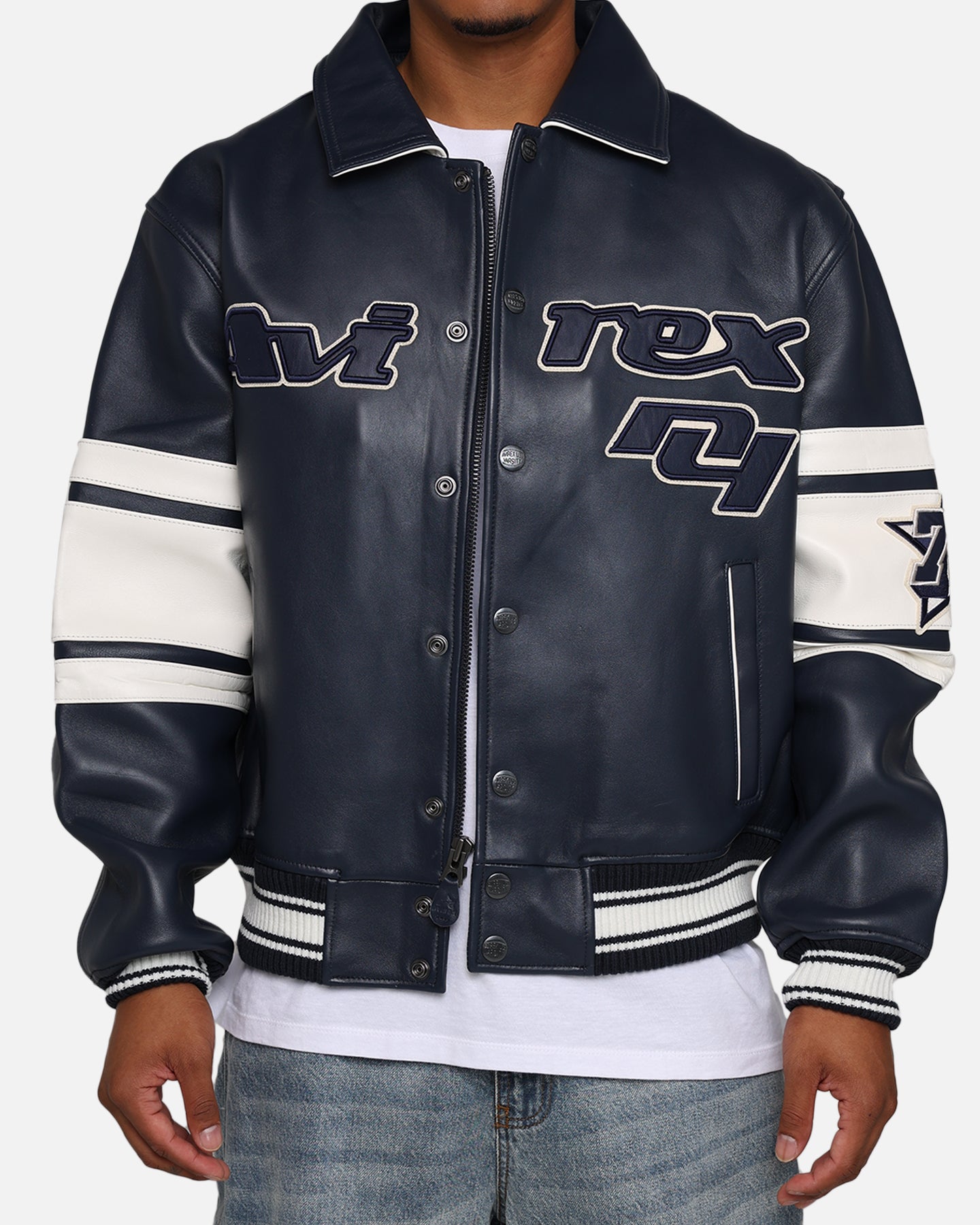 Avirex Bronx Jacket Varsity Blue | Culture Kings US