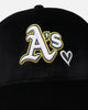 New Era Oakland Athletics 'Velvet Hearts' 9FORTY A-Frame Snapback Black