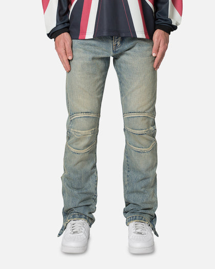 MNML D529 Moto Denim Jeans Vintage Blue