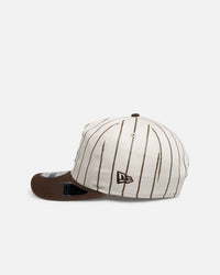 New Era Los Angeles Dodgers 'Washed Stone Walnut' 19TWENTY Snapback Brown Pinstripe