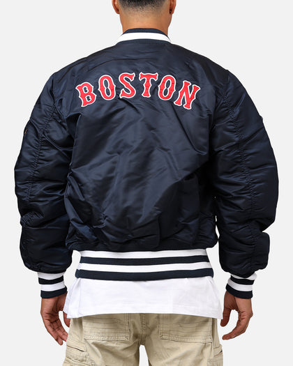 New Era X Alpha Series X MLB Boston Red Sox MA-1 Bomber Jacket Navy
