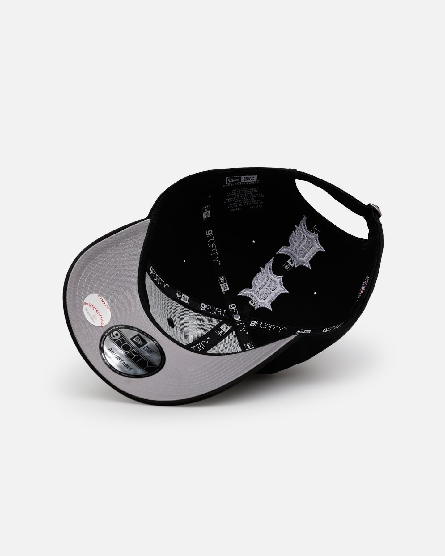 New Era Detroit Tigers 'Spine' 9FORTY A-Frame Strapback Black