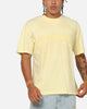 Ed Hardy Double Dragon Applique T-Shirt Butter Yellow