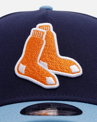 New Era Boston Red Sox 'Coral' 9FORTY A-Frame Snapback Navy/Sky