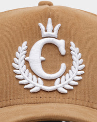New Era x Culture Kings Corduroy 9FORTY A-Frame Snapback Wheat